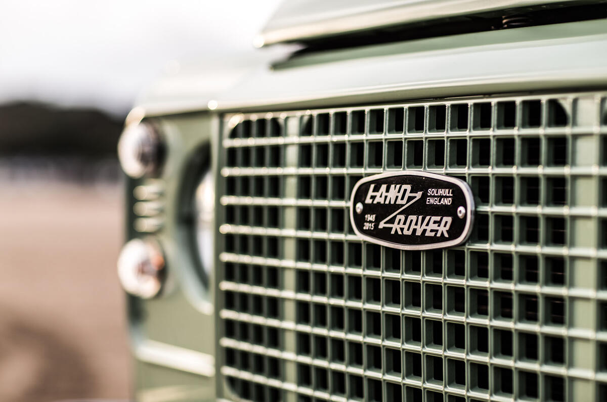 The Heritage Edition features Grasmere Green metallic paintwork and a silver front bumper The Heritage Edition features Grasmere Green metallic paintwork and a silver front bumper