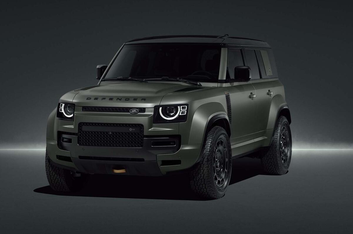 Land Rover Defender Octa front three quarter studio Land Rover Defender Octa front three quarter studio