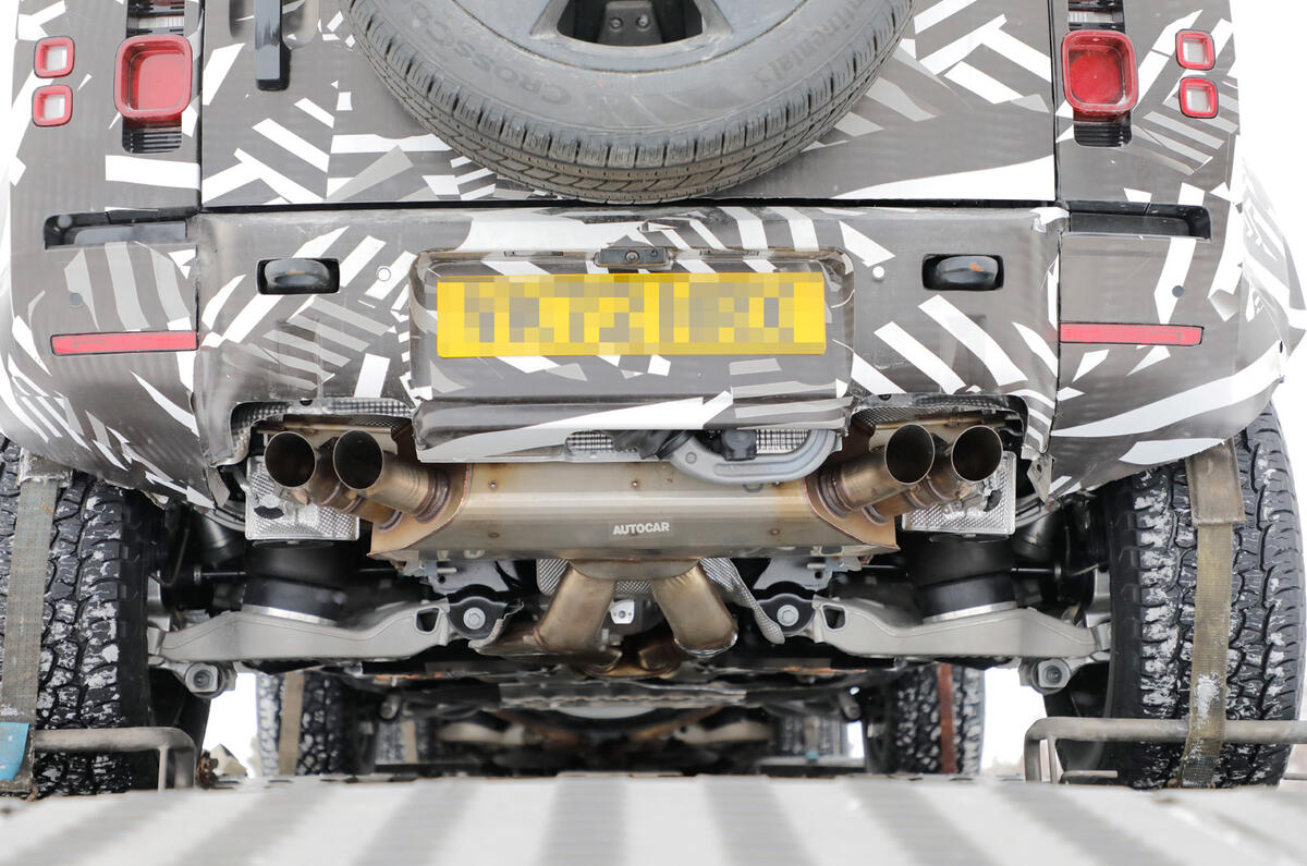 Land Rover Defender SVX exhausts Land Rover Defender SVX exhausts