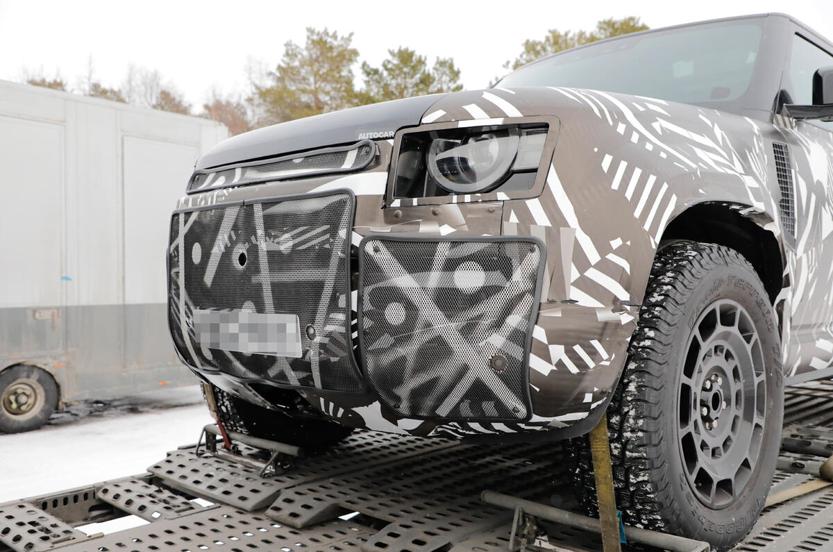 Land Rover Defender SVX front closeup Land Rover Defender SVX front closeup