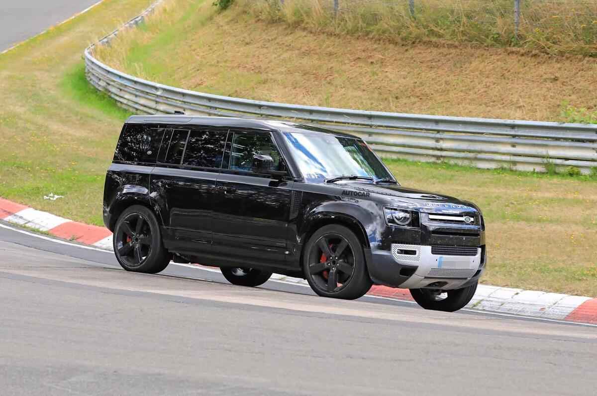 Land Rover Defender V8 Nurburgring side front Land Rover Defender V8 Nurburgring side front