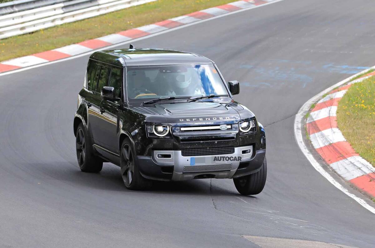 Land Rover Defender V8 Nurburgring front
