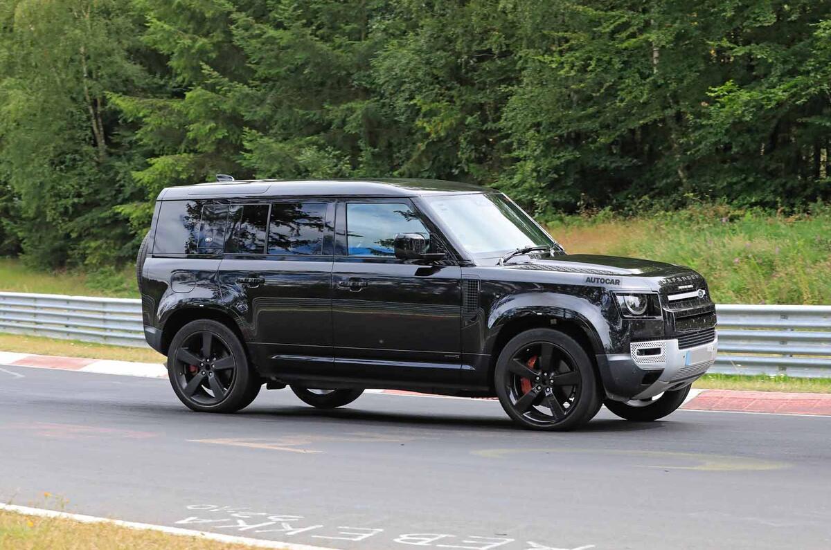Land Rover Defender V8 Nurburgring side close Land Rover Defender V8 Nurburgring side close