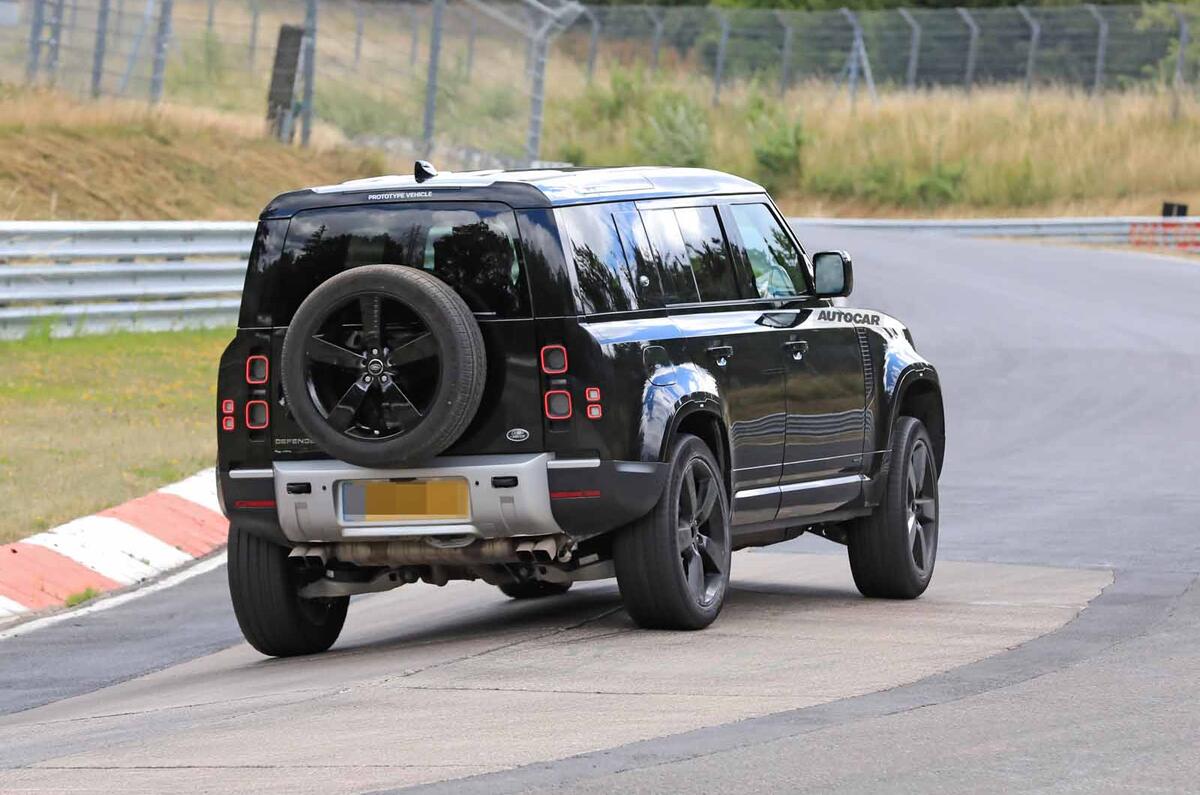 Land Rover Defender V8 Nurburgring rear side Land Rover Defender V8 Nurburgring rear side