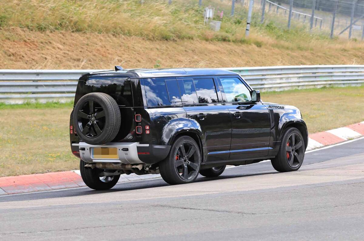Land Rover Defender V8 Nurburgring side rear Land Rover Defender V8 Nurburgring side rear