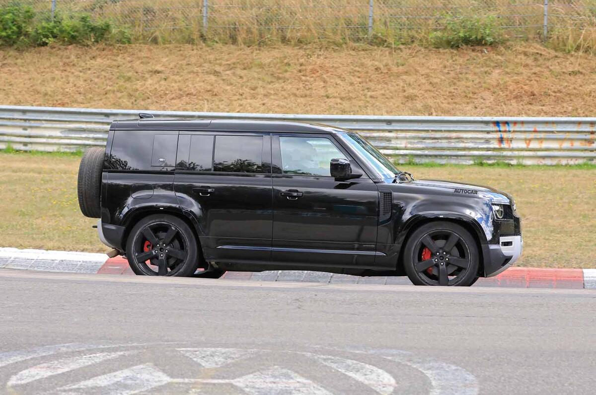 Land Rover Defender V8 Nurburgring side Land Rover Defender V8 Nurburgring side