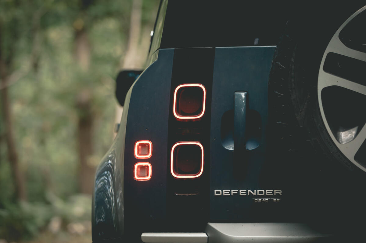 Britain's Best Car Awards 2020 - Land Rover Defender rear lights