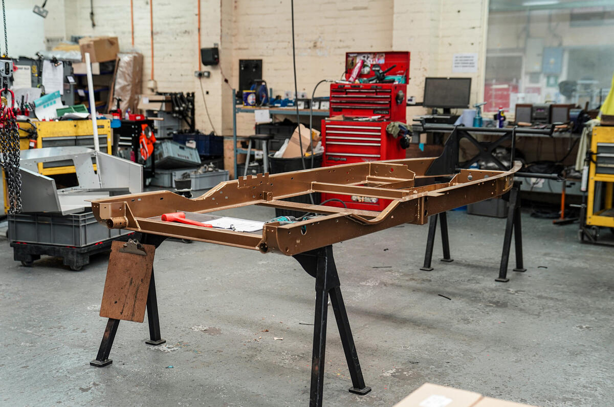 Morgan factory - final steel chassis car