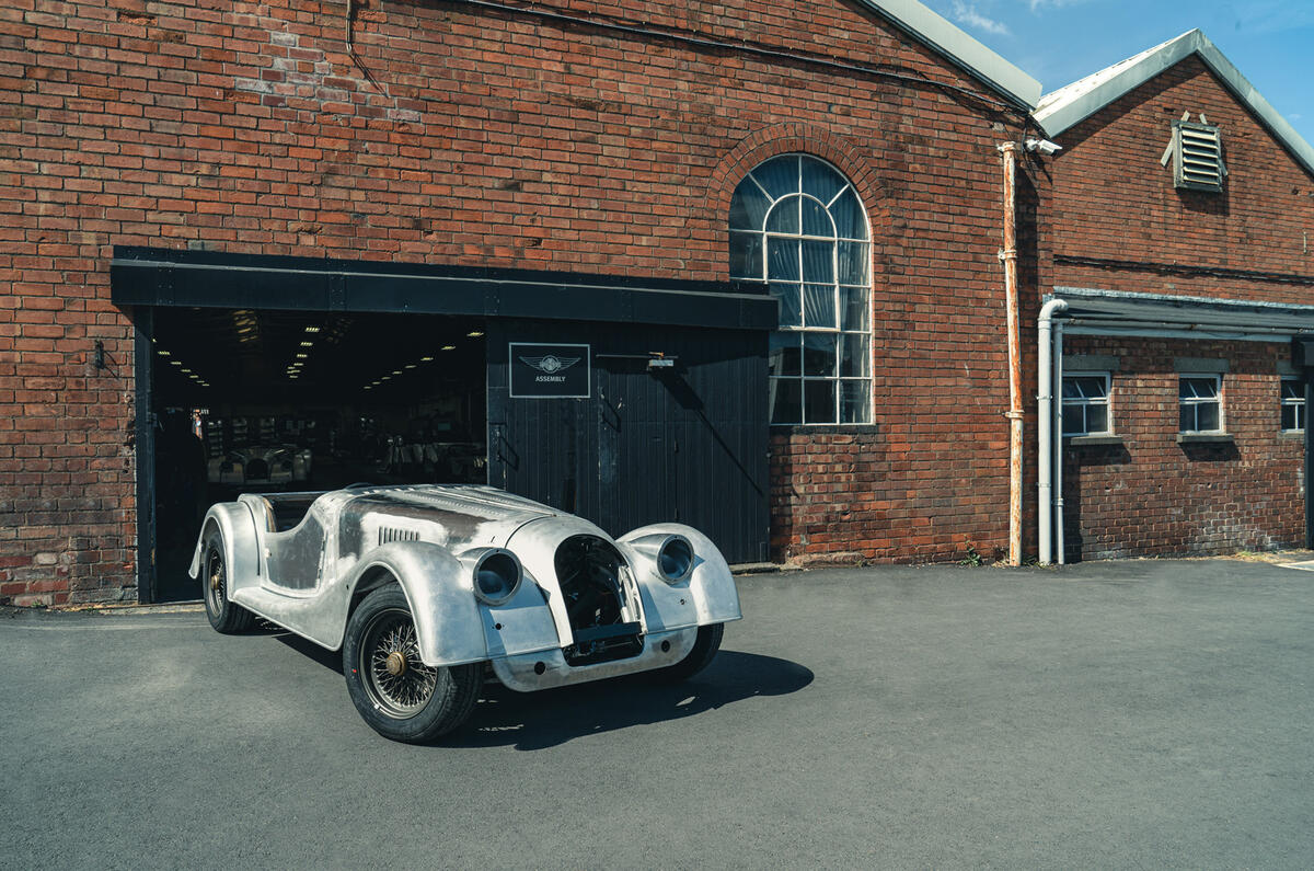 Morgan factory - final steel chassis car