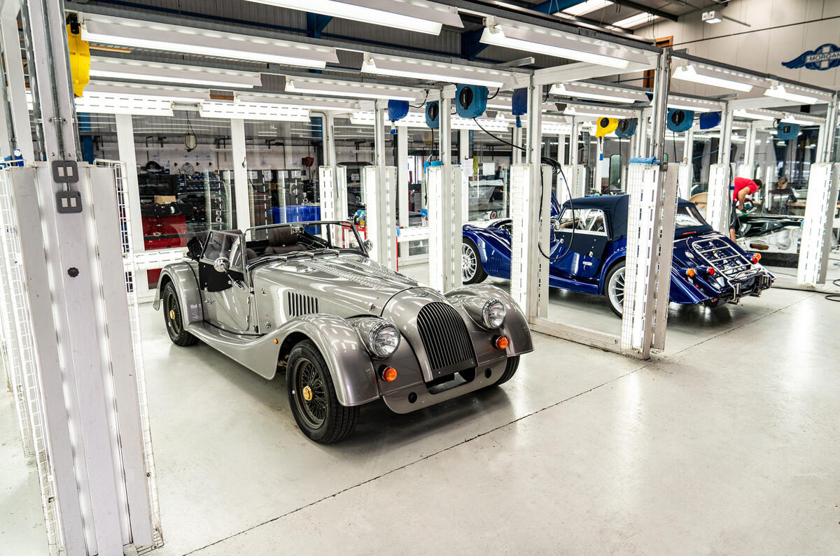 Morgan factory - final steel chassis car