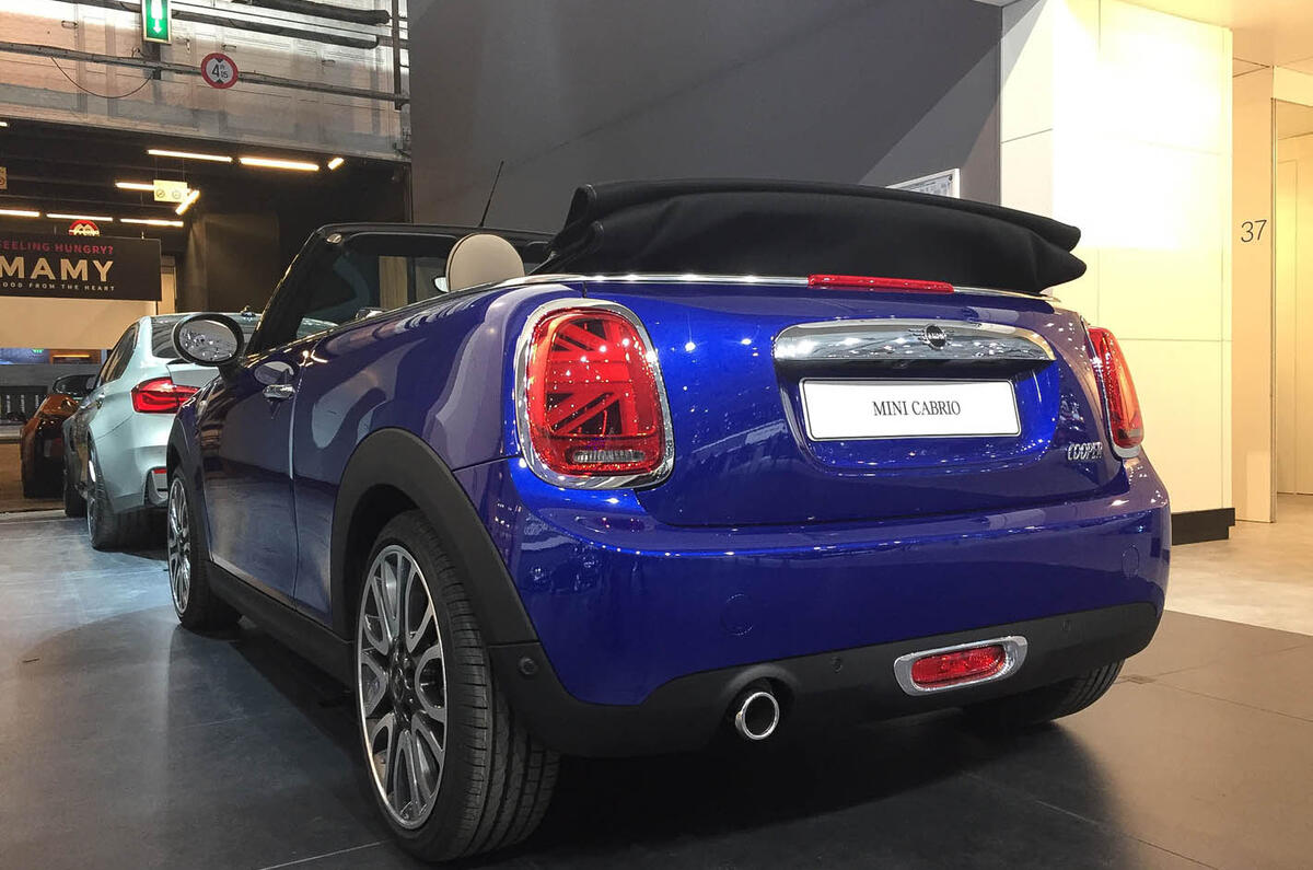 Facelifted Mini cabrio rear