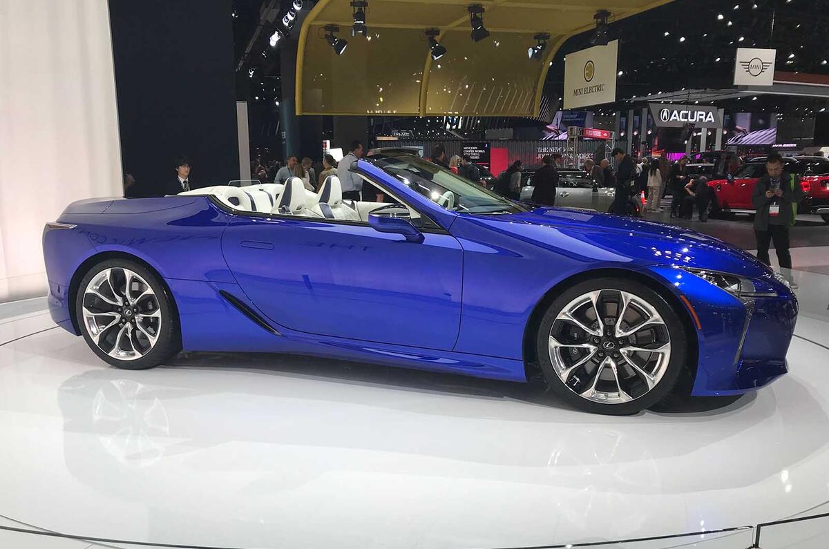 Lexus LC500 convertible side profile