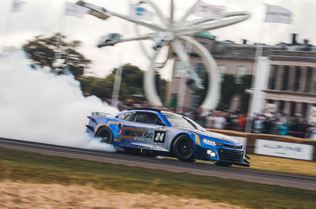 Le Mans Nascar burnout Goodwood JH Le Mans Nascar burnout Goodwood JH