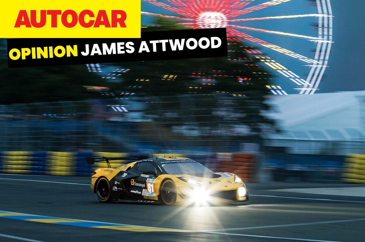 Le Mans racing car dusk