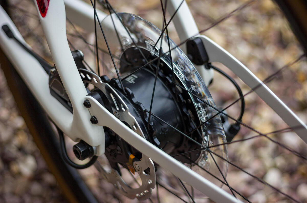 Le Mond Prolog's rear hub motor is sourced from Mahle Le Mond Prolog's rear hub motor is sourced from Mahle