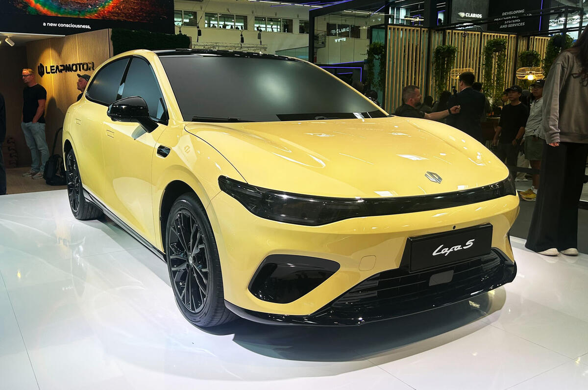 Leapmotor B05 Munich motor show front quarter