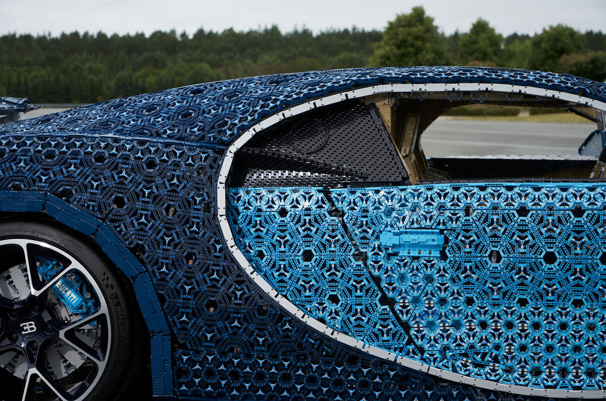 Bugatti Chiron lifesize Lego model