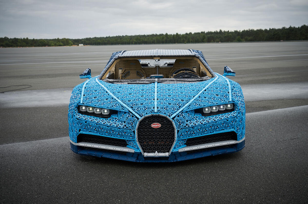 Bugatti Chiron lifesize Lego model