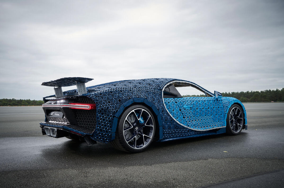 Bugatti Chiron lifesize Lego model