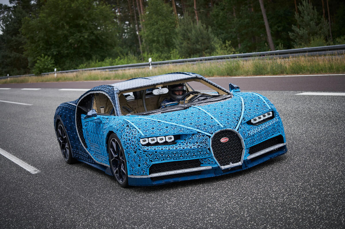 Bugatti Chiron lifesize Lego model