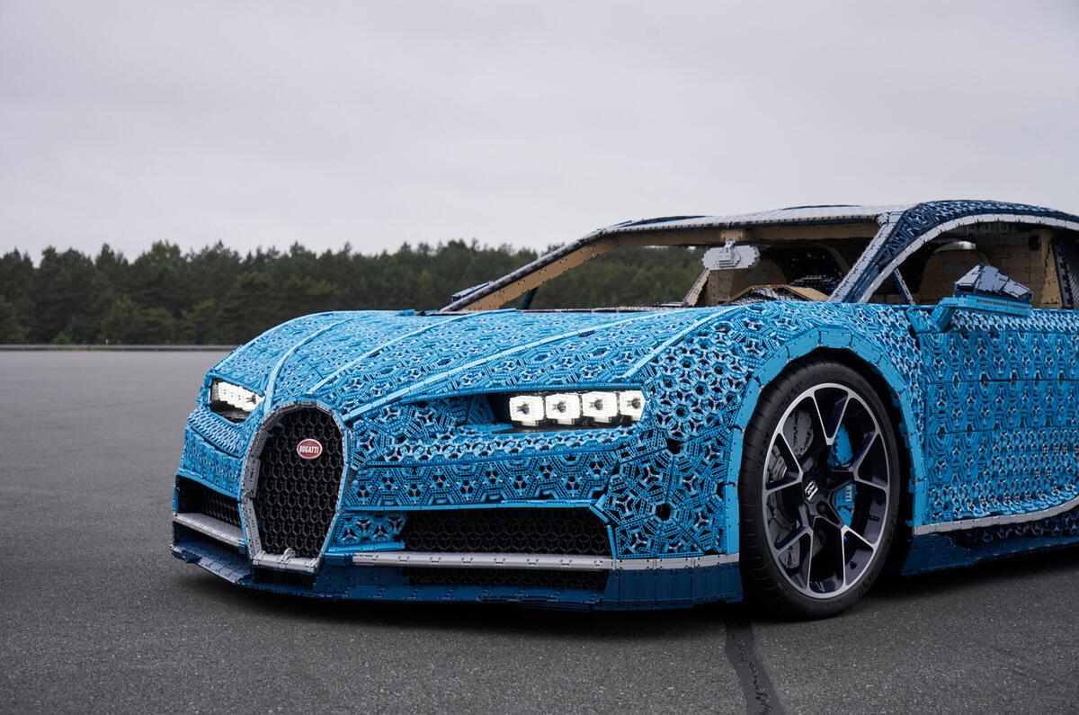 Bugatti Chiron lifesize Lego model