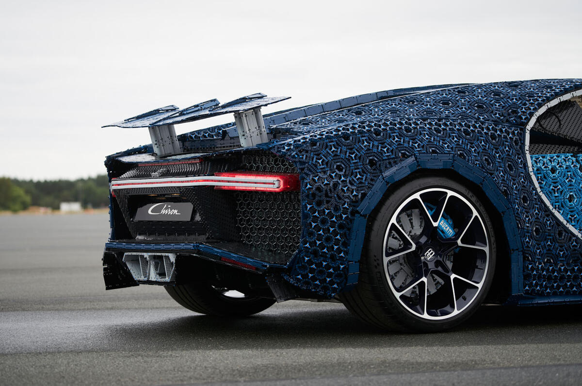 Bugatti Chiron lifesize Lego model