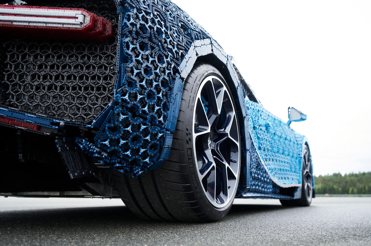 Bugatti Chiron lifesize Lego model