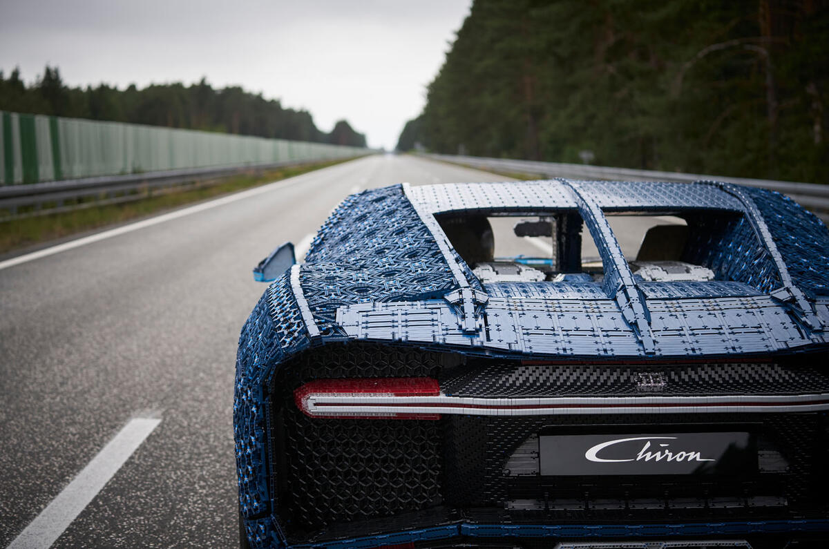 Bugatti Chiron lifesize Lego model
