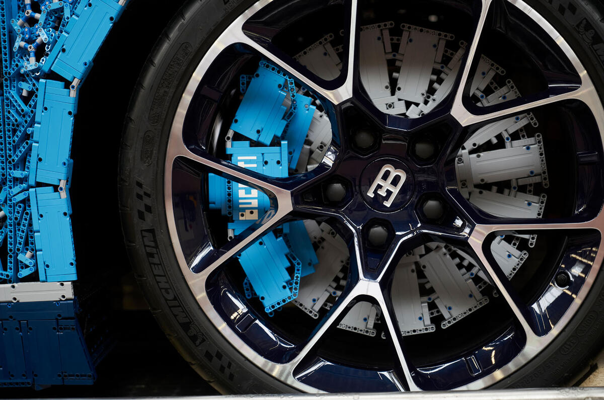 Bugatti Chiron lifesize Lego model