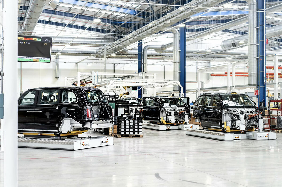 levc ansty factory taxis being built