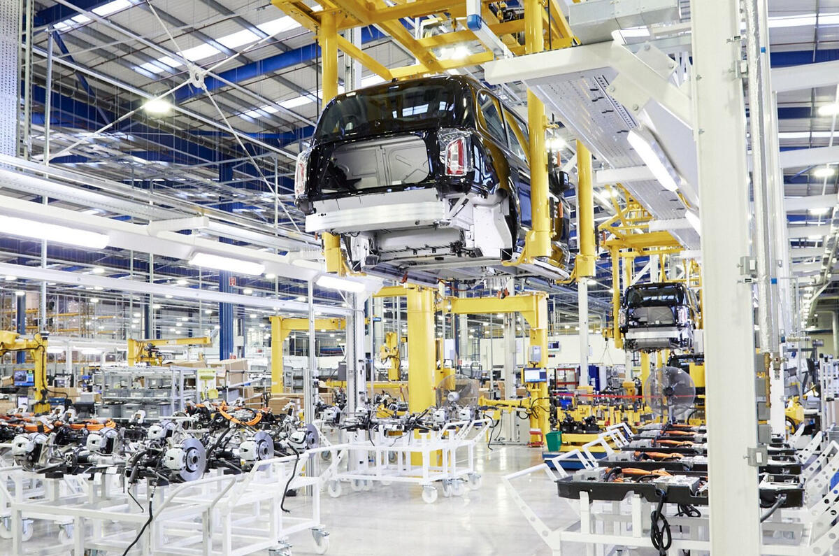 LEVC Ansty factory taxis on production line LEVC Ansty factory taxis on production line