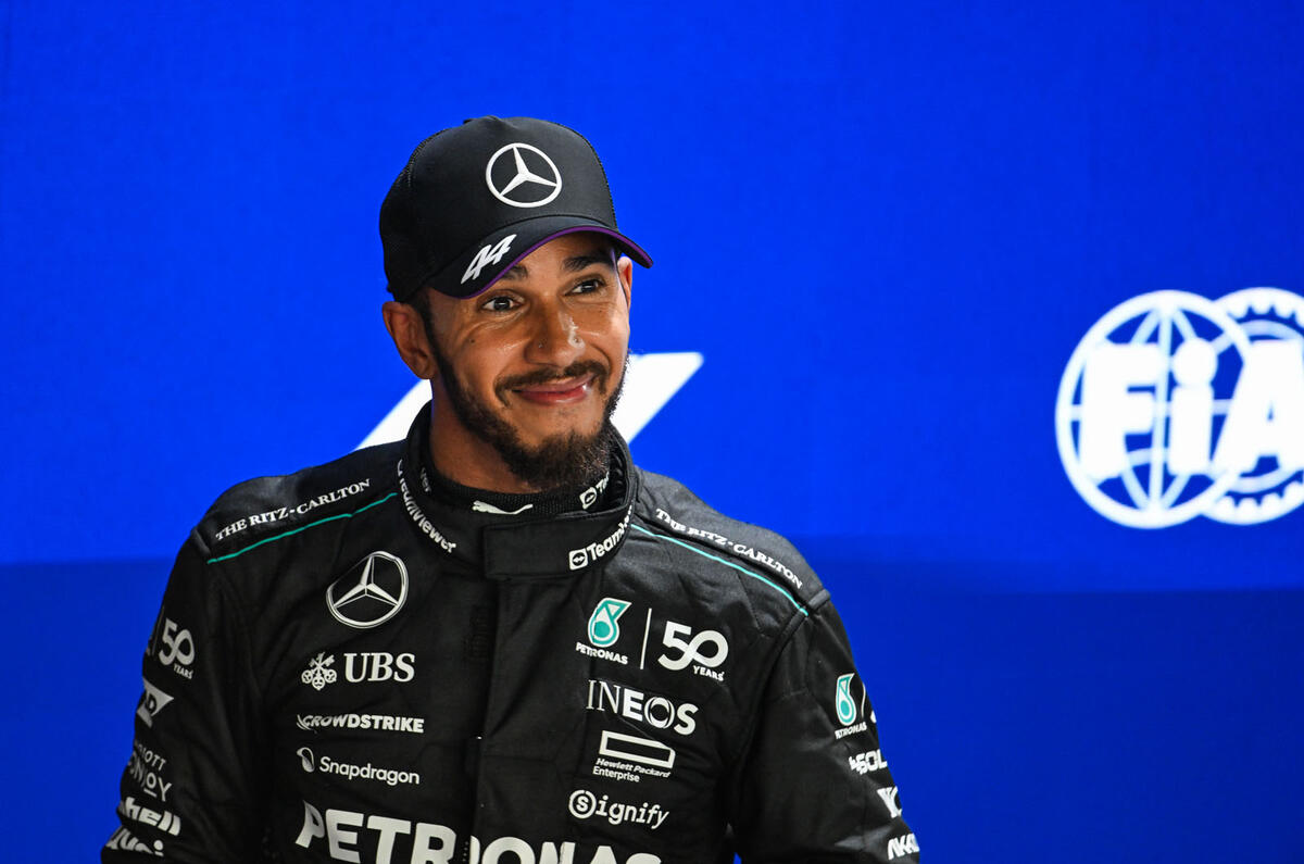 Lewis Hamilton at the 2024 Mexico GP