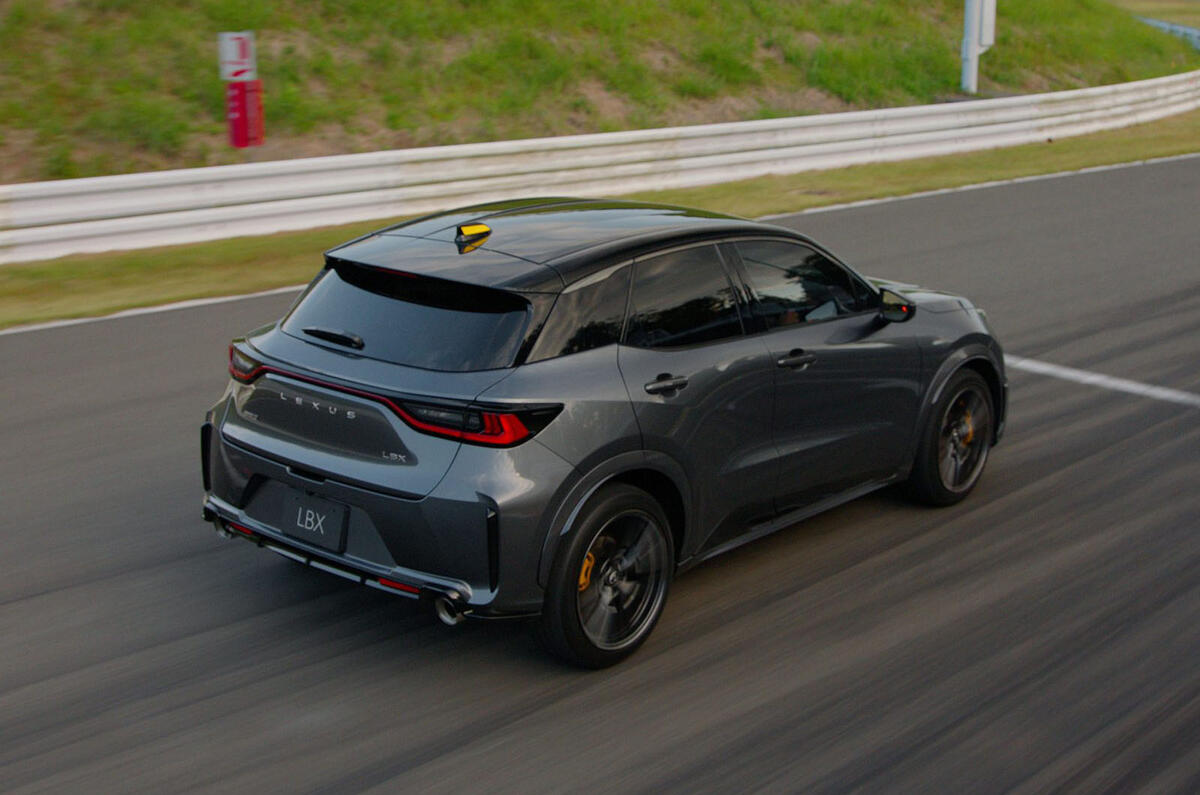 Lexus LBX Morizo RR rear quarter