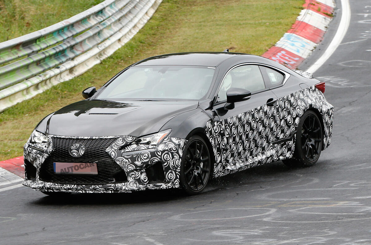 Facelifted Lexus RC F to use more powerful atmospheric V8