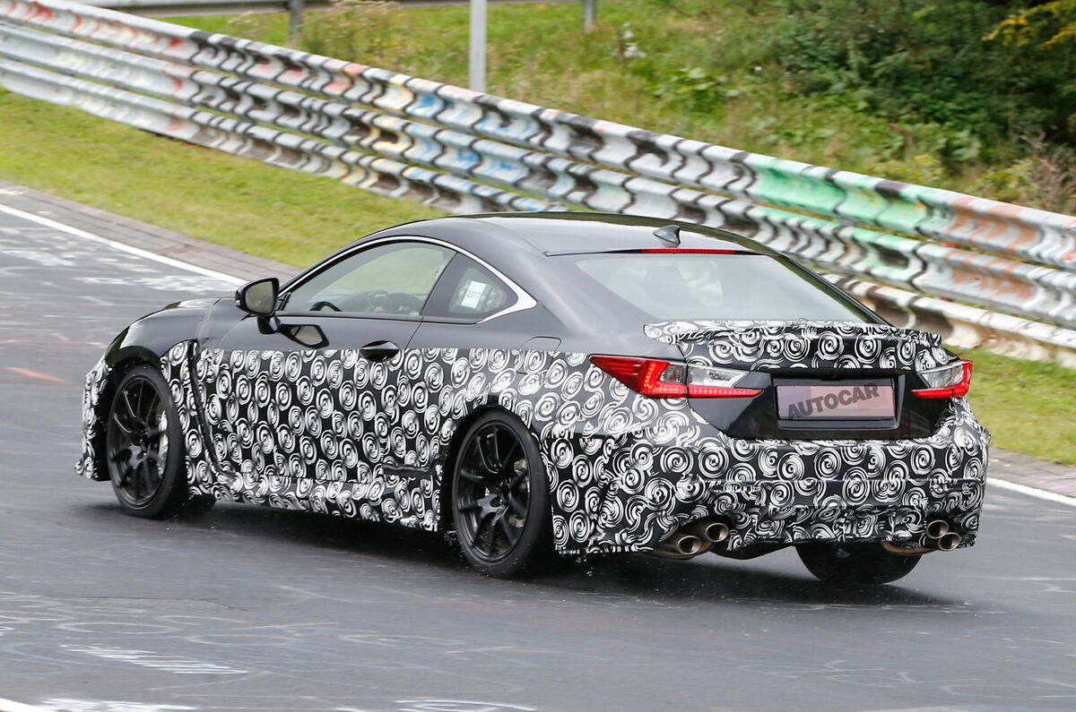 Facelifted Lexus RC F to use more powerful atmospheric V8