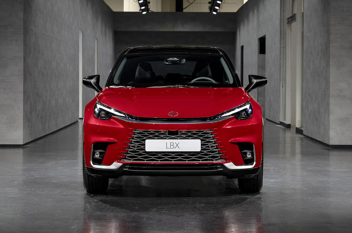 Lexus LBX front head on