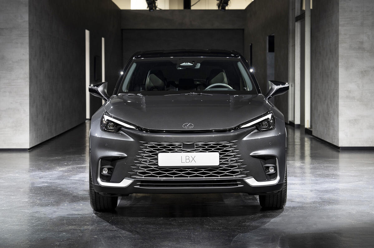 Lexus LBX front silver