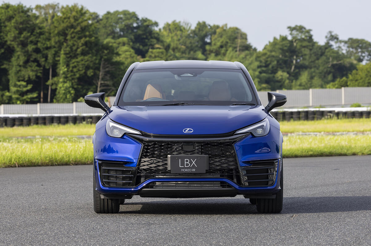 Lexus LBX Morizo RR static front Lexus LBX Morizo RR static front
