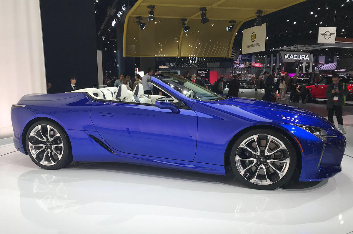 Lexus LC500 Convertible at the LA motor show