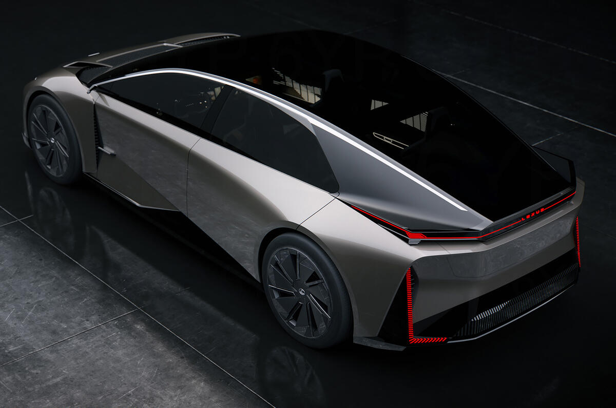 Lexus LF ZC concept rear top down