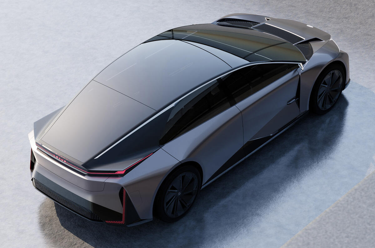 Lexus LF ZC concept top down in light