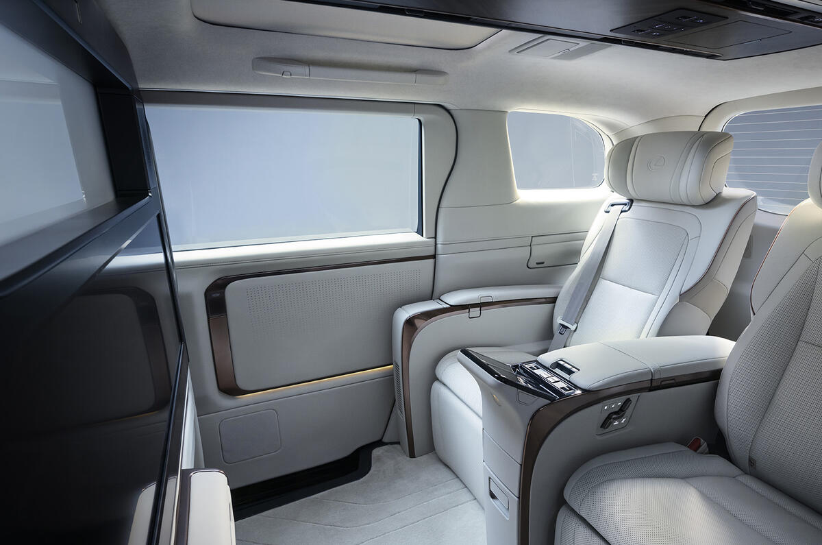 Lexus LM rear interior rear