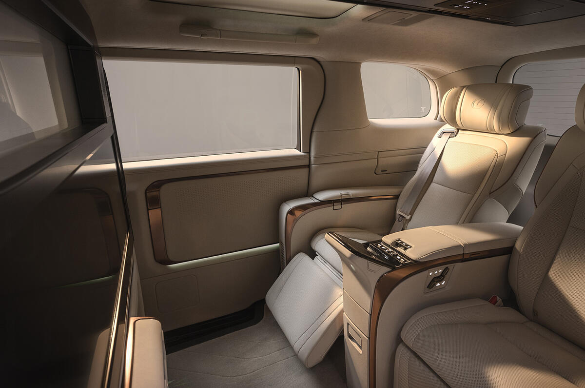 Lexus LM rear orange