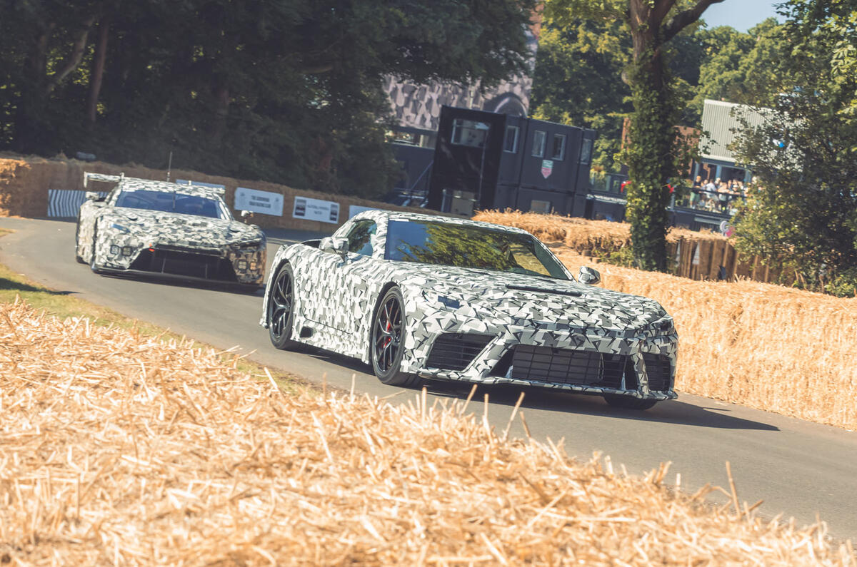 Lexus Toyota GR test mule goodwood front 3 4