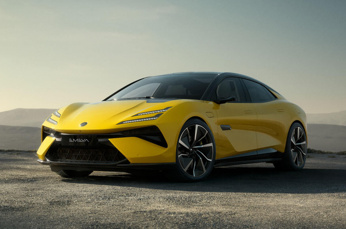 Lotus Emeya 2024 front left quarter static Lotus Emeya 2024 front left quarter static