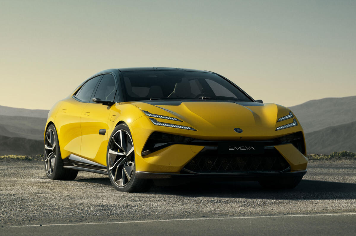 Lotus Emeya 2024 front quarter static Lotus Emeya 2024 front quarter static