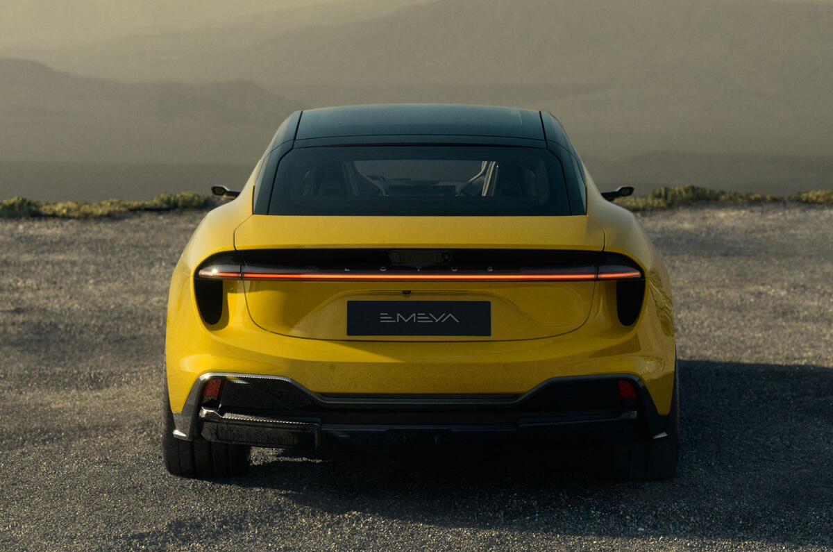 Lotus Emeya 2024 rear static Lotus Emeya 2024 rear static