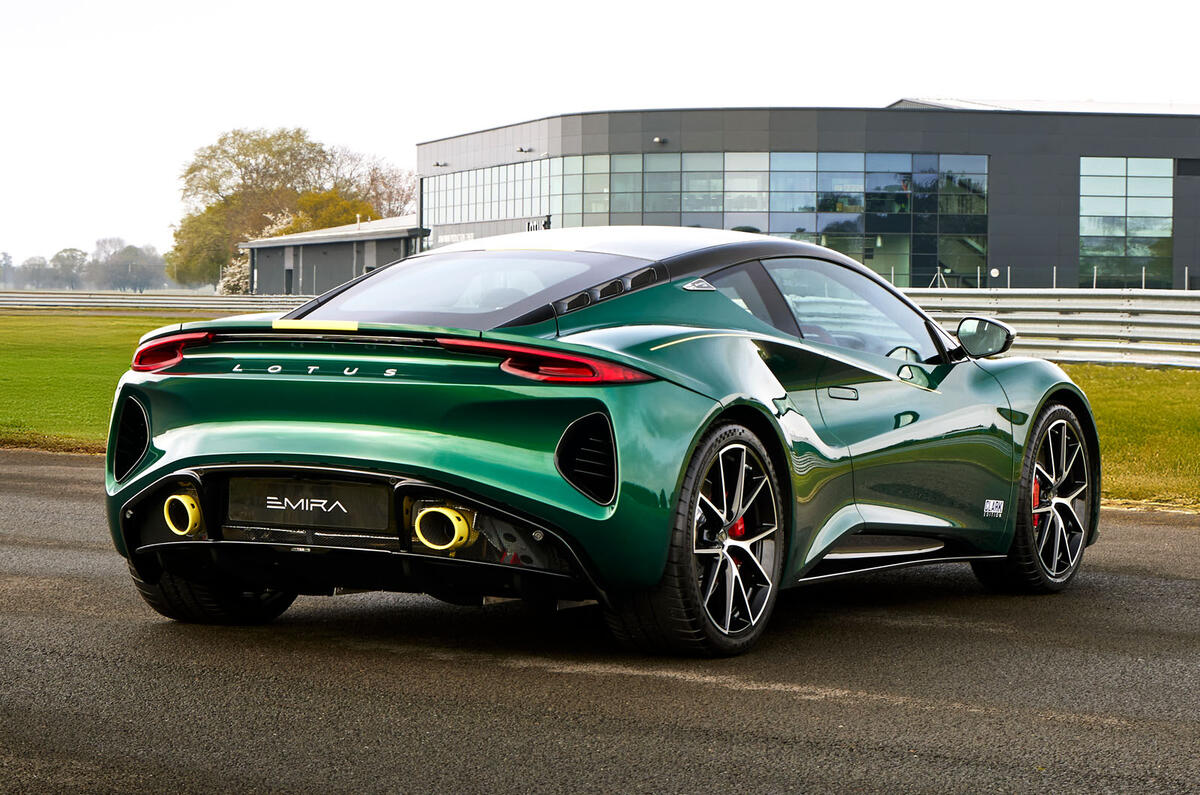 Lotus Emira Clark Edition rear quarter static Lotus Emira Clark Edition rear quarter static