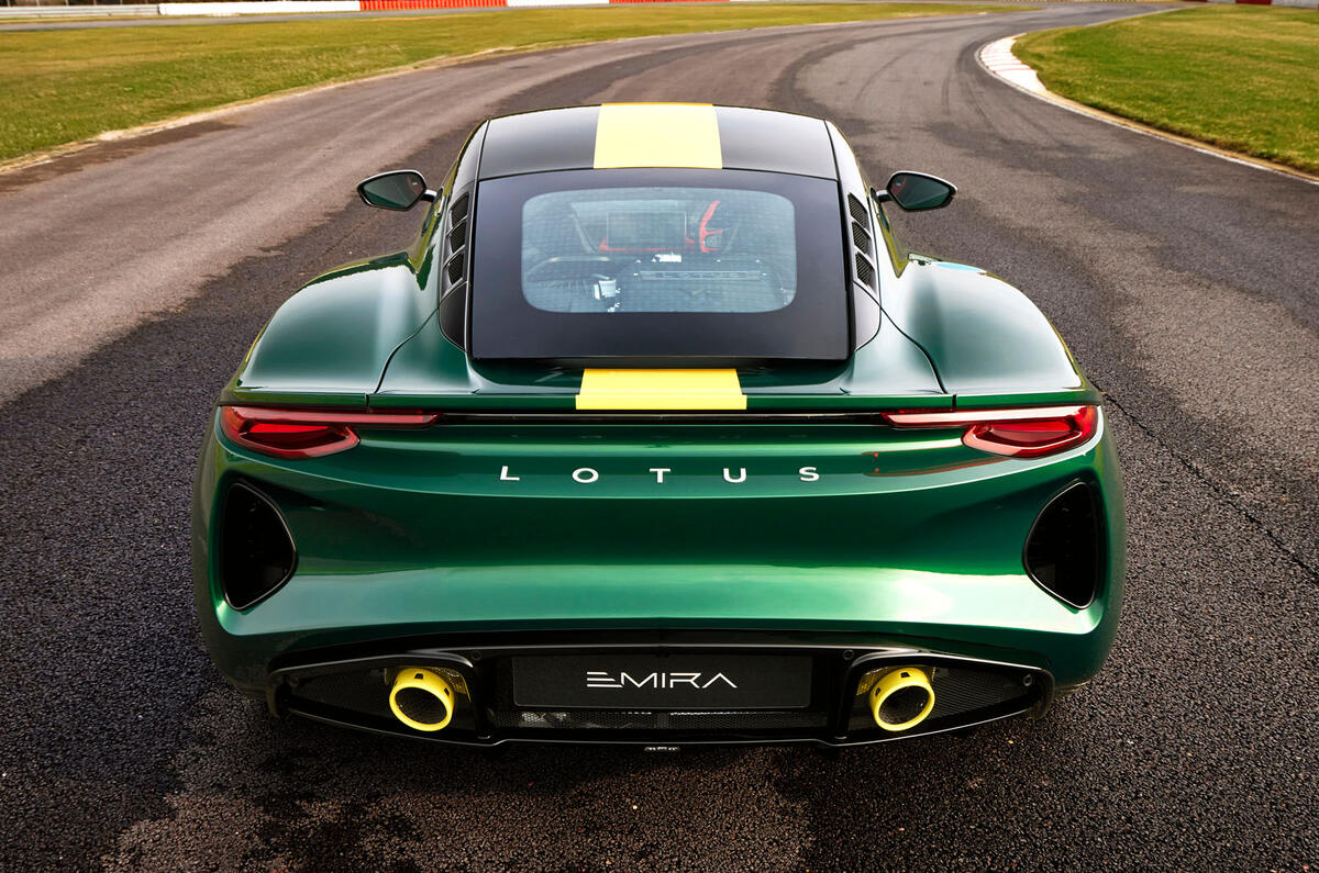 Lotus Emira Clark Edition rear static Lotus Emira Clark Edition rear static