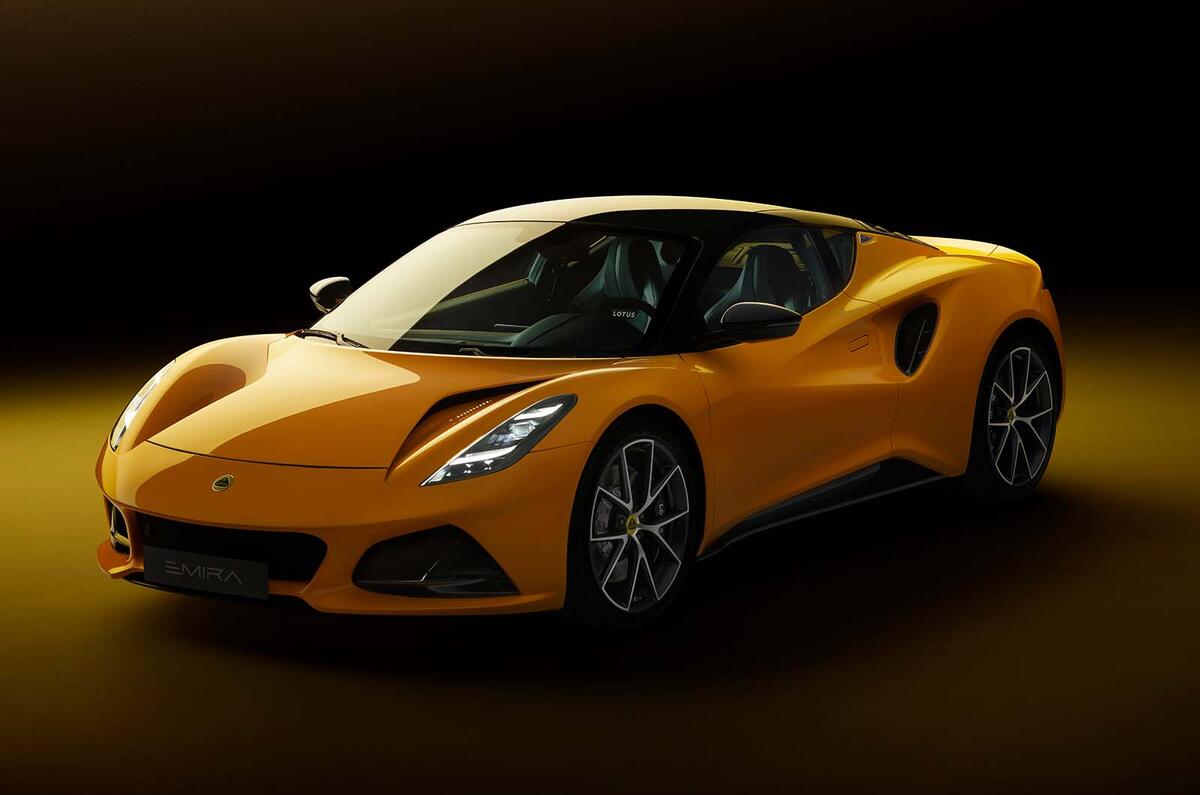 Lotus Emira front three quarter